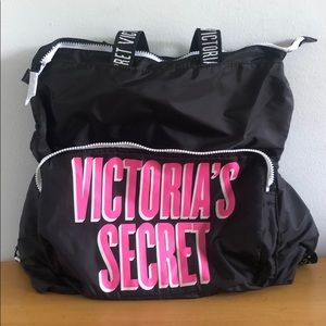 Victoria’s Secret pink and black satchel